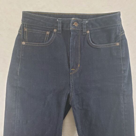 sz 27 Railcar Selvedge Denim Fine Goods Jeans Skinny Stretch Dark Wash 27x30 - Picture 9 of 11